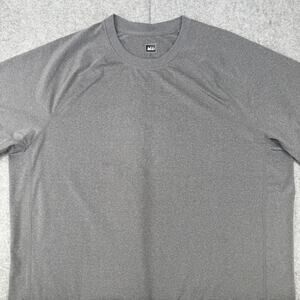 REI Shirt Men's Size Large Gray Short Sleeve Lightweight Casual‎ Gym Outdoor